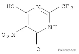 Molecular Structure of 652-62-0 (4,6-Pyrimidinediol, 1,2-dihydro-5-nitro-2-(trifluoromethyl)-)